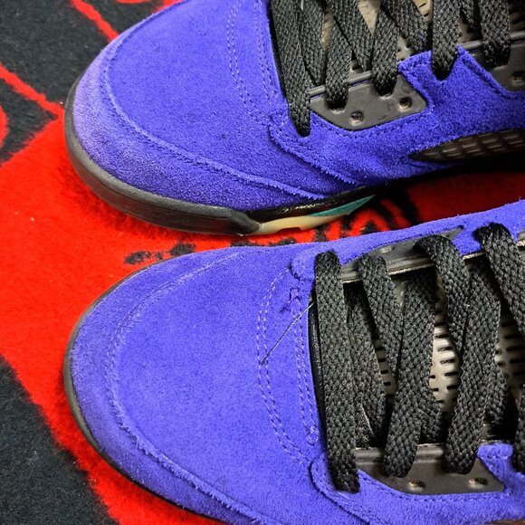 Size 10 Air Jordan 5 Retro Alternate Grape Purple Aqua Men’s (136027-500) - Picture 8 of 13
